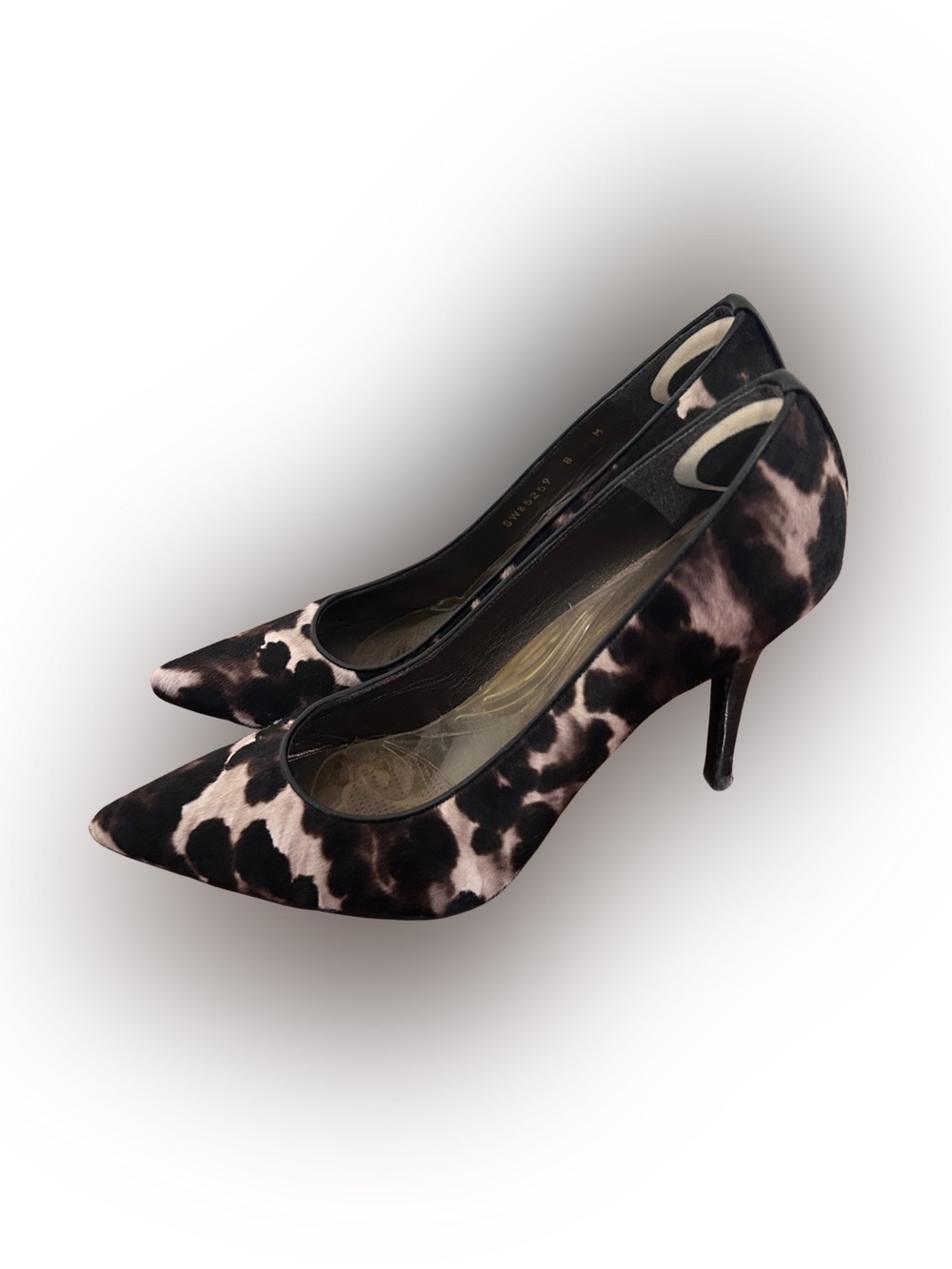 Stuart Weitzman Leopard Animal Print Pointed Toe Stiletto Pumps Heels Size 8